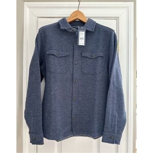 Twill Knit Shirt Jacket